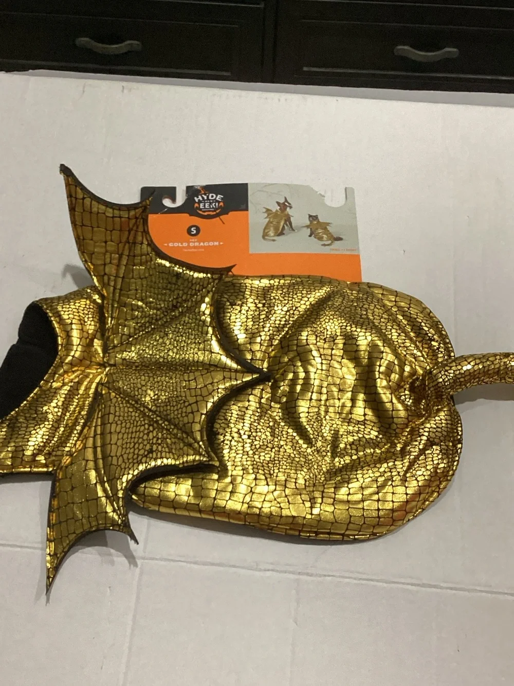 Gold Dragon Pet Costume for Dogs